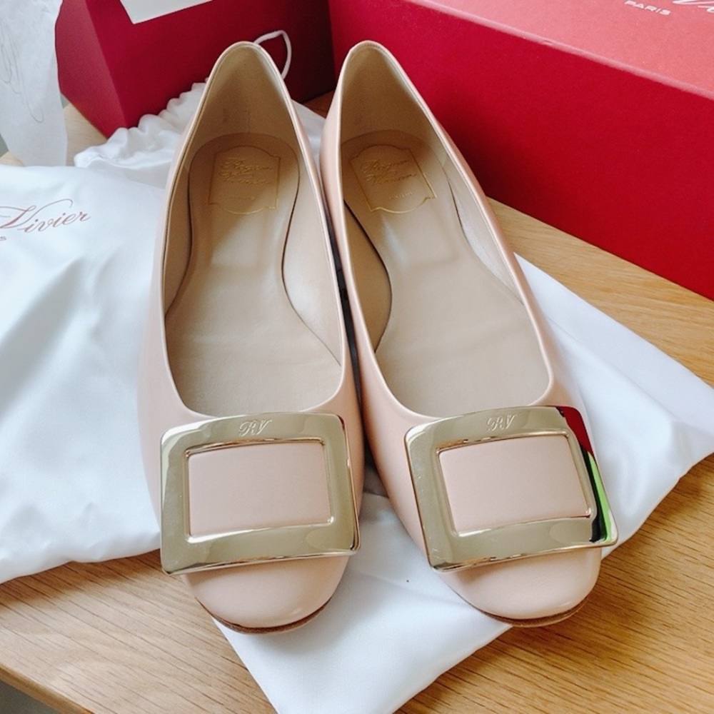 Roger vivier 10mm belle vivier leather ballerinas - Picture 7 of 13
